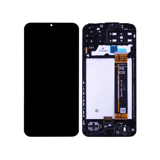 Touch+Display+Frame Samsung Galaxy M13 4G 2022/M135 Service Pack Preto